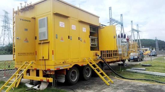 Subestação móvel do transformador 145KV