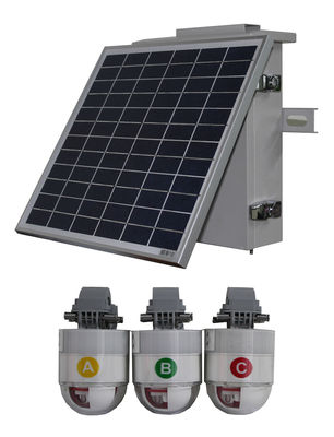 Indicador aéreo solar exterior da falha para a rede de distribuição do poder do milivolt