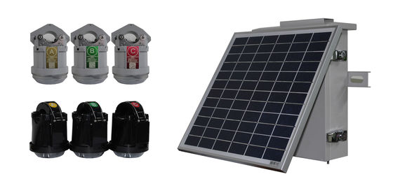 Indicador aéreo solar exterior da falha para a rede de distribuição do poder do milivolt